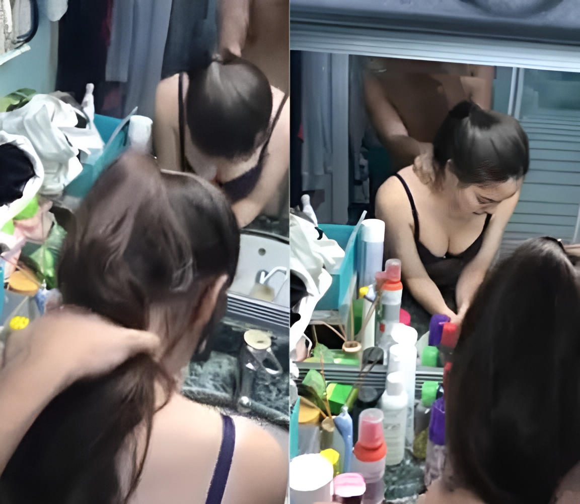 Doggy vợ yêu trên bàn trang điểm